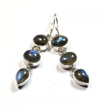 925 silver labradorite earrings