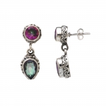 Rainbow mystic topaz pure silver Indian jewellery sets