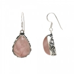 Pink rose quartz top design handcrafted artisan inspired wholesale Indian gemstone jewelry sets