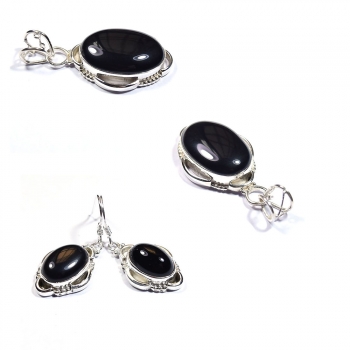 Black Onyx Sterling Silver Jewelry